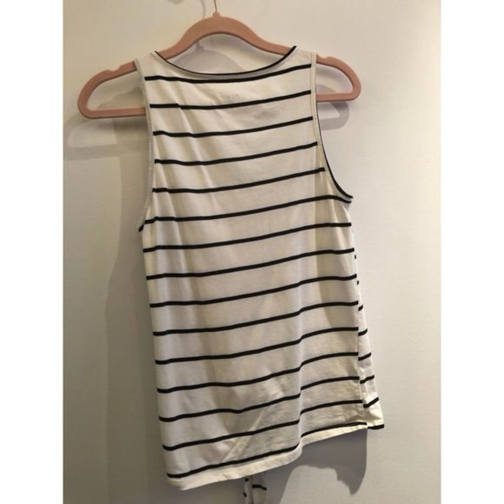 Ricki’s Striped White Tank Sz Sm - Picture 3 of 4